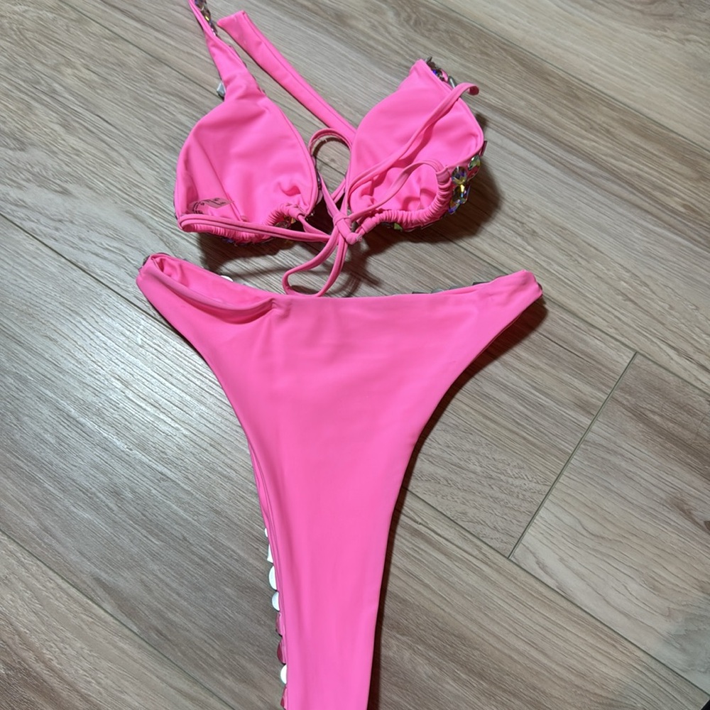 Pink Rhinestone Rave Set - Picture 4 of 4